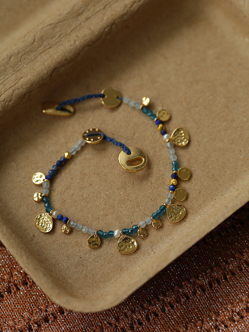 Hand-woven Natural Stone Bracelet For Women