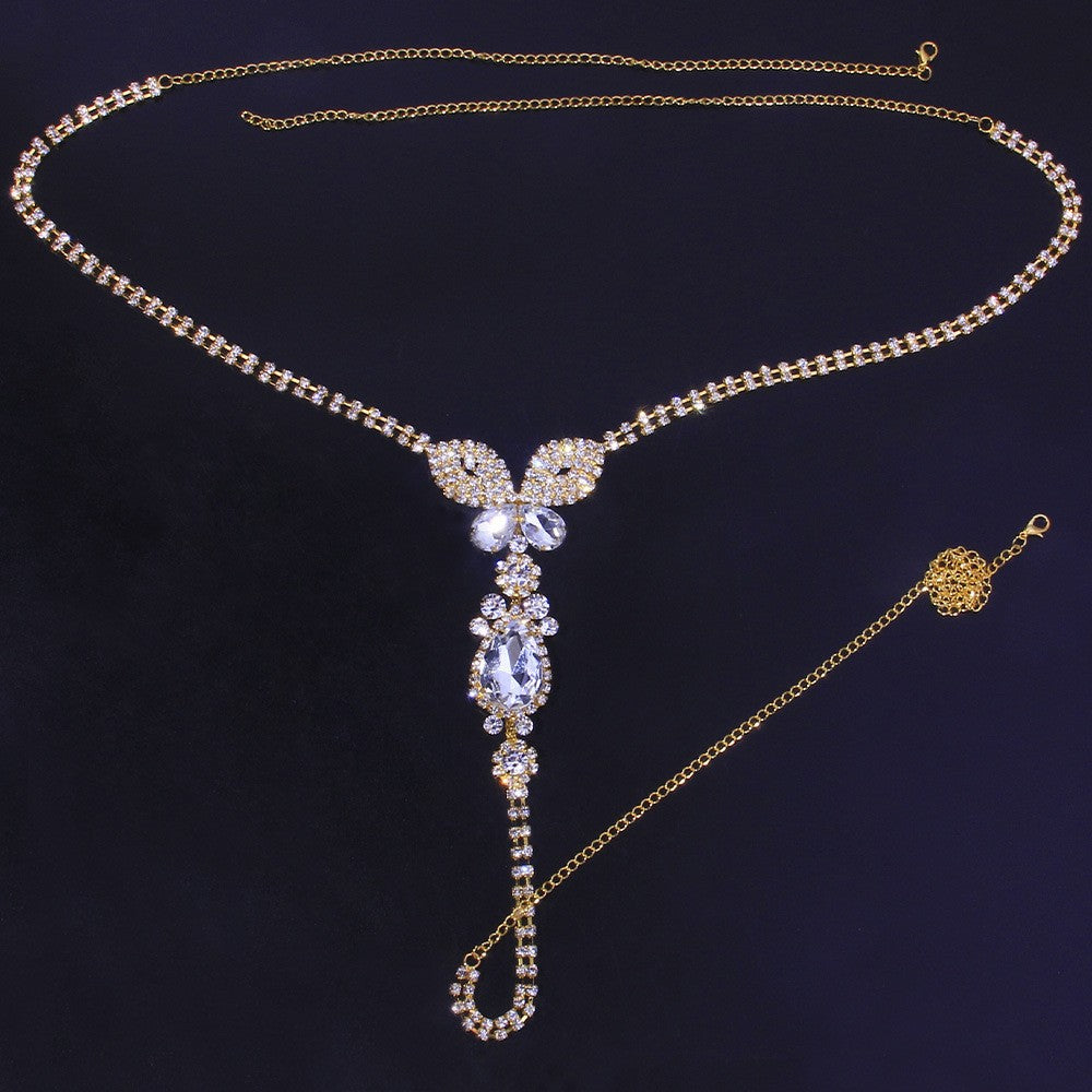 New Rhinestone Butterfly Panty Chain Fashion Sexy