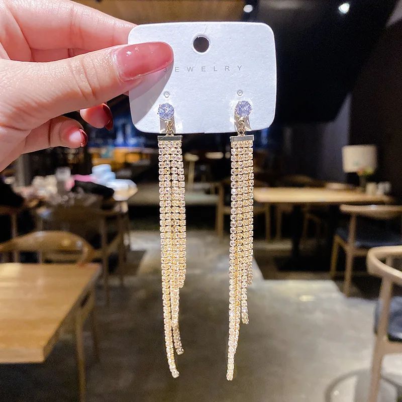 New Green Red Crystal Flower Dangle Earrings Women's Per Sona