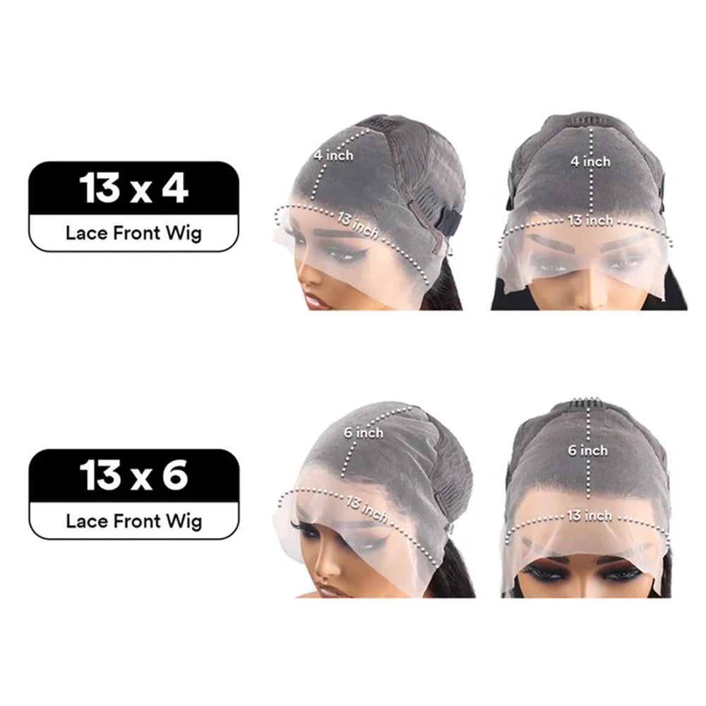 13x4 13x6 HD Lace Front Wigs 220% Density P4/27 Highlight Body Wave Human Hair Wigs 36 Inch Pre Plucked Brazilian Human wigs