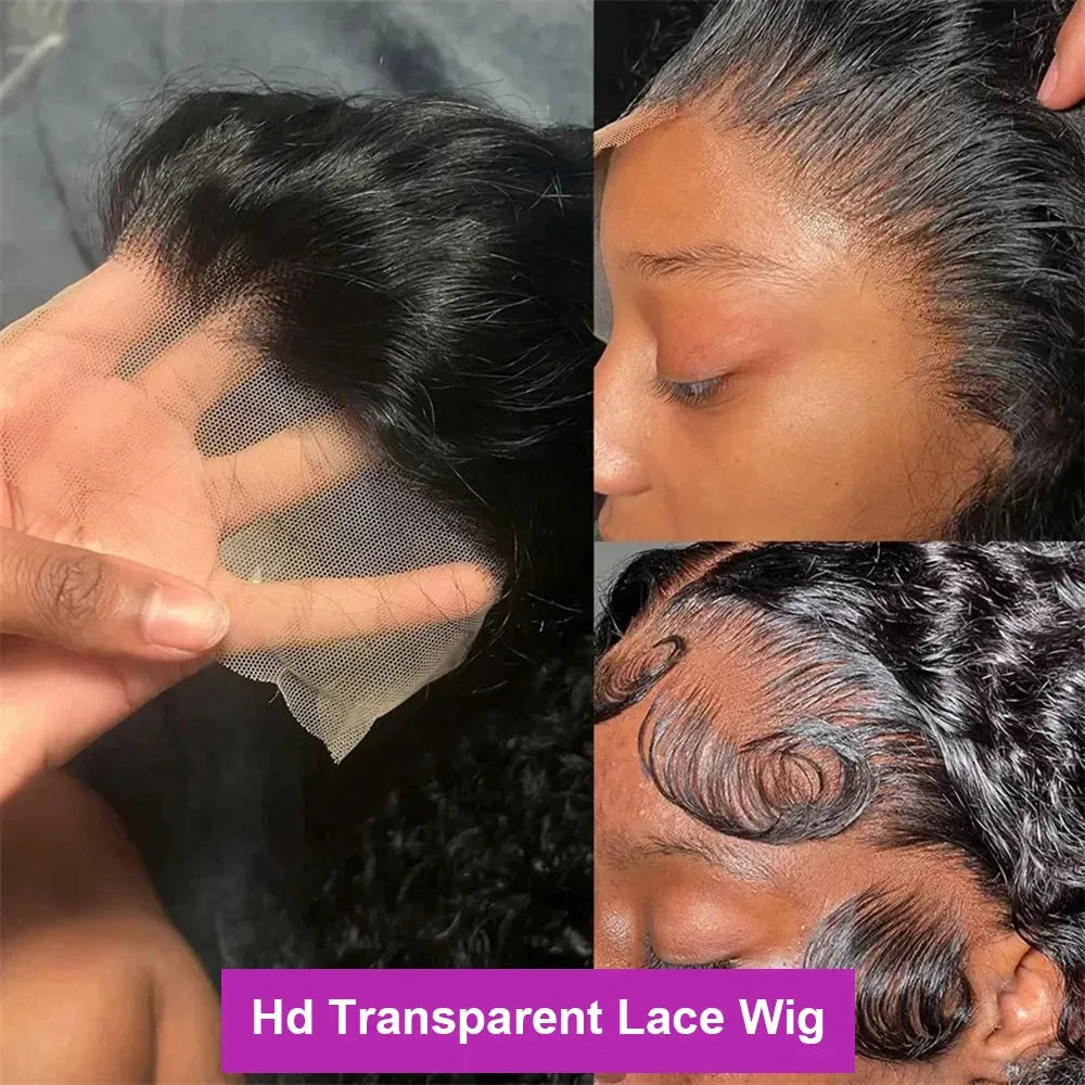 Wewave 13x6 Hd Lace Frontal Wig Water Wave Human Hair Wig Curly Wigs 1b Black Deep Wave Wigs Brazilian Hair Wigs Human Hair