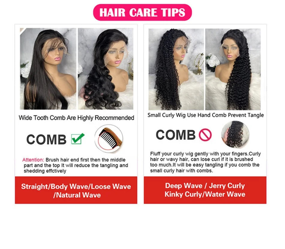 13x4 13x6 Body Wave HD Transparent Lace Front Wig Pre Plucked 40 Inch Lace Frontal Wigs Human Hair Wig For Women Wig 200 Density