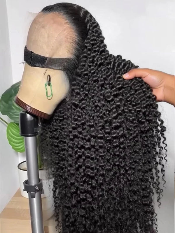 40 46 Inch Deep Wave Lace Frontal Wig 13x4 13x6 Hd Curly Human Hair Lace Front Wigs For Women Water Wave Lace Wigs 300 Density