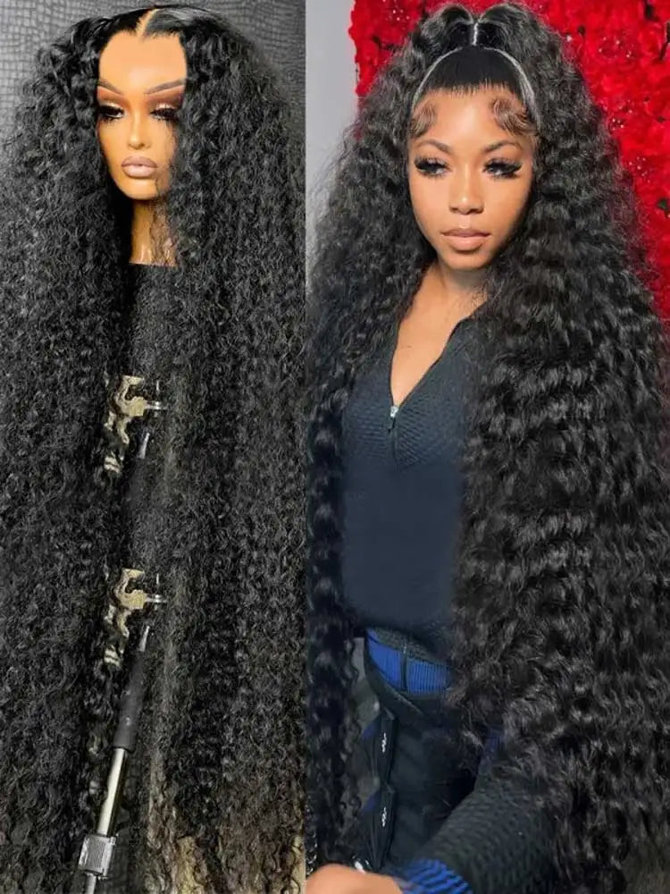 30 40 Inch Water Deep Wave 13x4 13x6 Hd Lace Frontal Wigs Human Hair Brazilian Deep Curly Lace Front Human Hair Wigs For Women