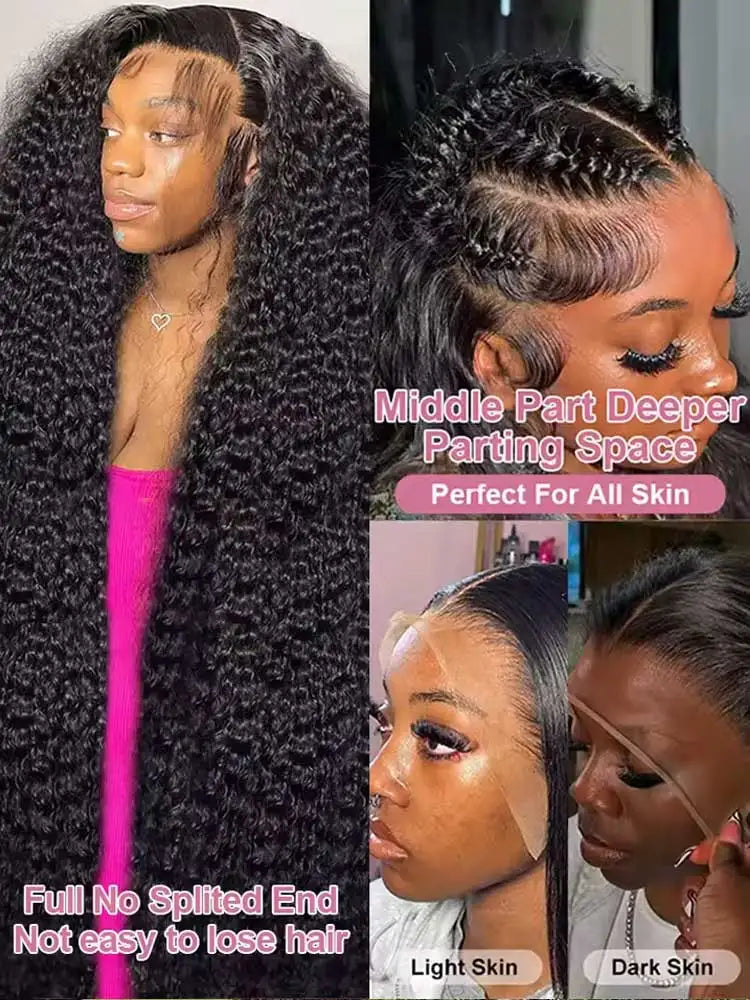 30 40 Inch Water Deep Wave 13x4 13x6 Hd Lace Frontal Wigs Human Hair Brazilian Deep Curly Lace Front Human Hair Wigs For Women