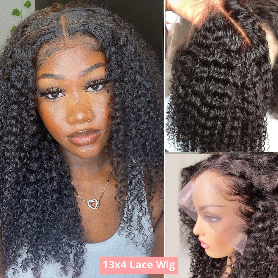 Pre Cut 7x5 Glueless Short bob Wigs Curly Human Hair Wig Deep Wave 13x4 13x6 Lace Front Human Hair Wig 250% HD Lace Frontal Wigs
