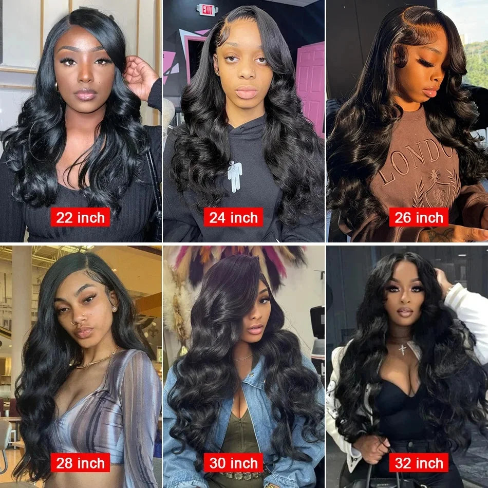 Body Wave Lace Front Wigs Human Hair 250 Density 13x6 13x4 Hd Transparent Lace Frontal Wigs For Women Pre Plucked With Baby Hair