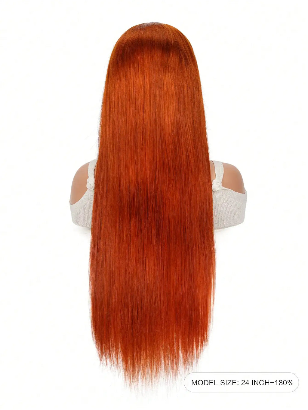 Ginger Wig Human Hair 13x4 Straight Ginger Orange Lace Front Wigs Human Hair Pre Plucked With Baby Hair 250% Density