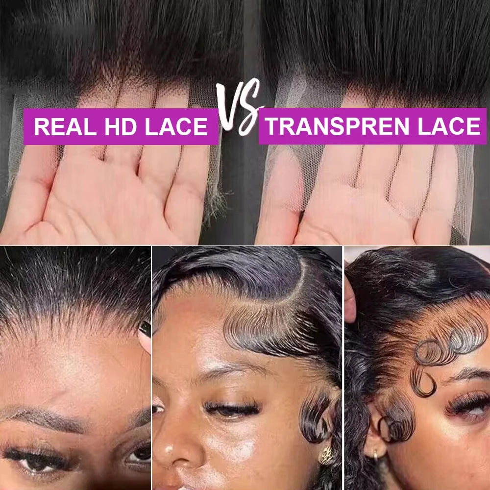 40 46 Inch Deep Wave 13x6 13x4 Hd Lace Front Human Hair Wig 250 Density Water Curly 360 Lace Frontal Wigs Human Hair For Women