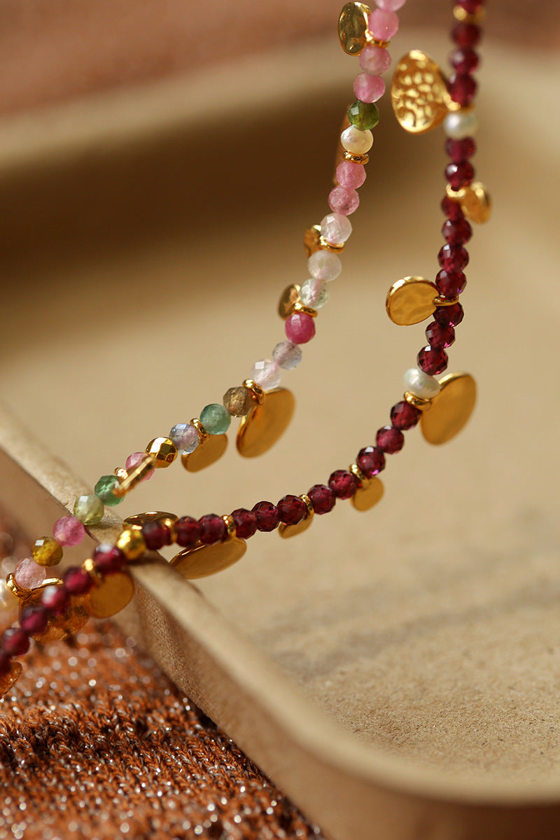 Hand-woven Natural Stone Bracelet For Women