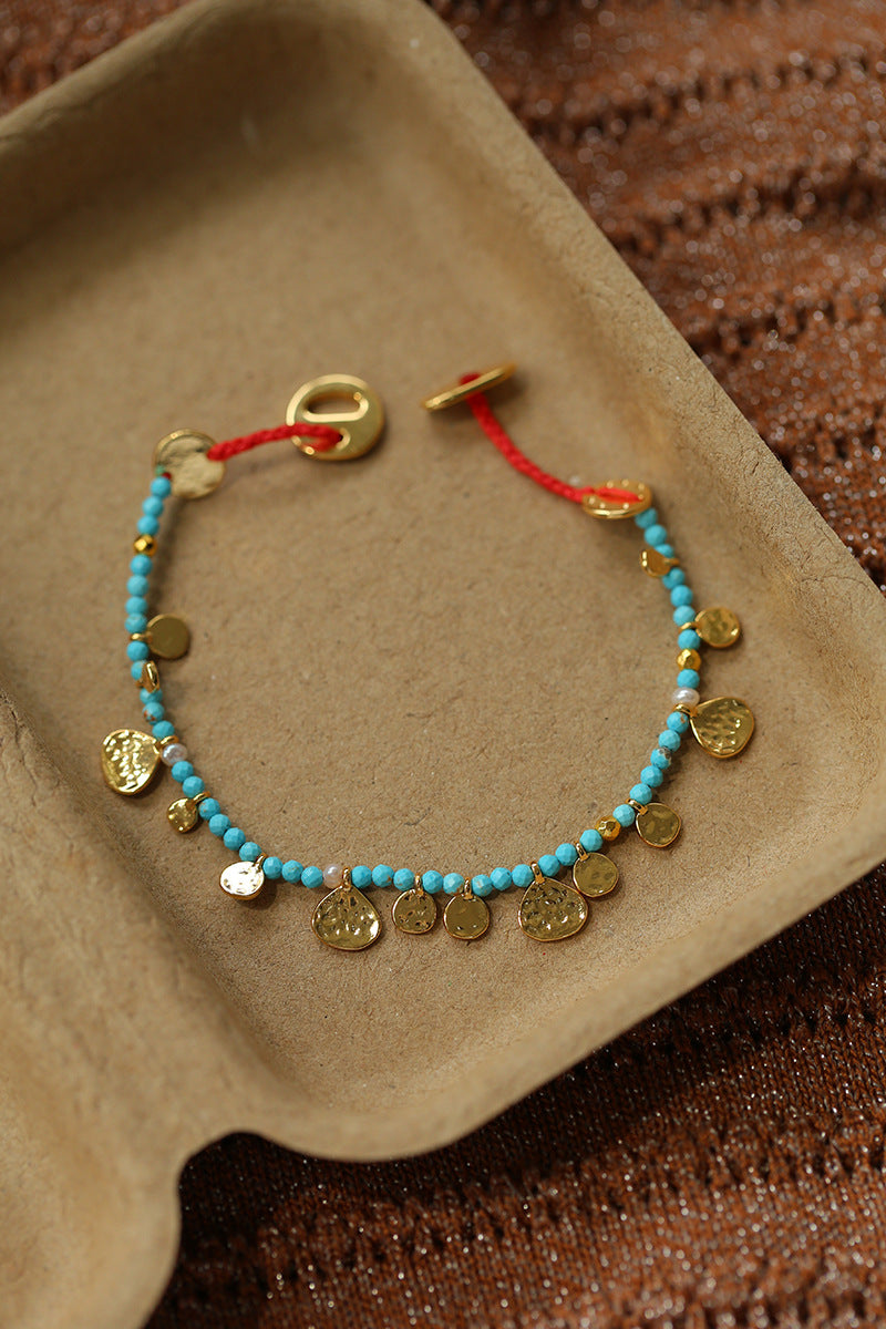 Hand-woven Natural Stone Bracelet For Women