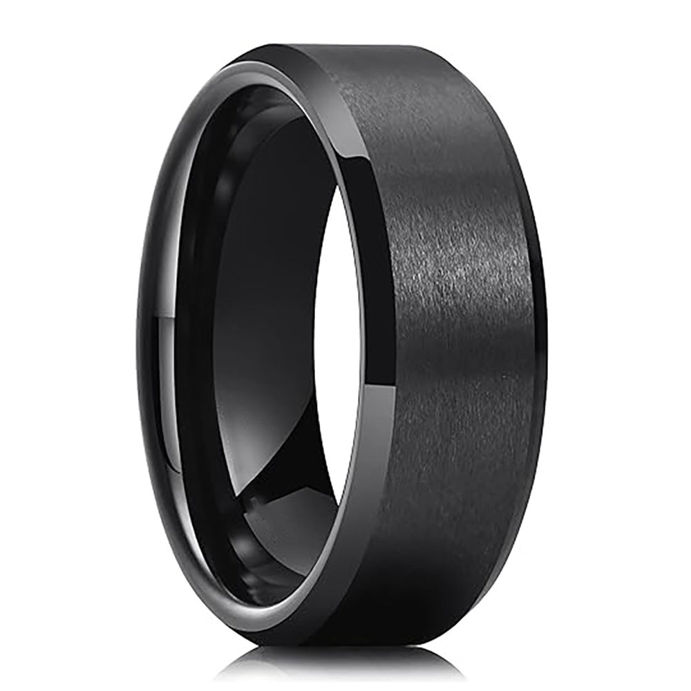4mm Double-beveled Fashionable Matte Tungsten Steel Stainless Steel