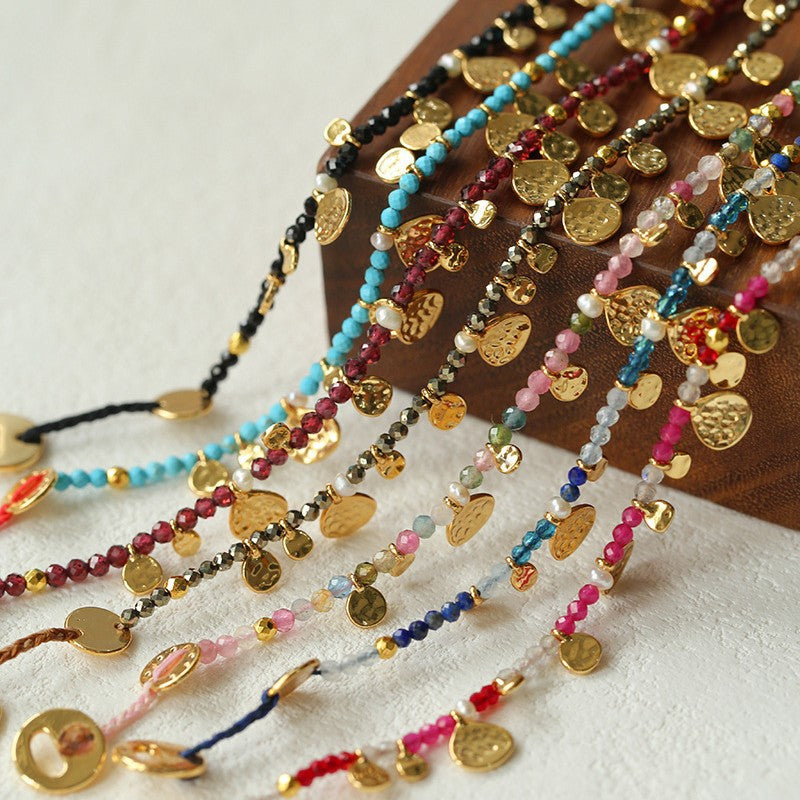 Hand-woven Natural Stone Bracelet For Women