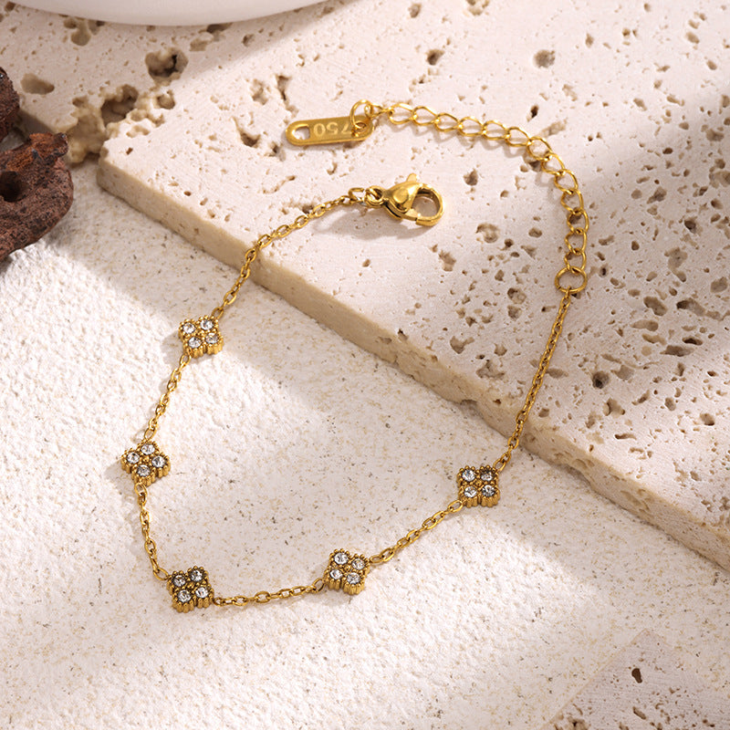 Stainless Steel Women's Bracelet Light Luxury And Versatile