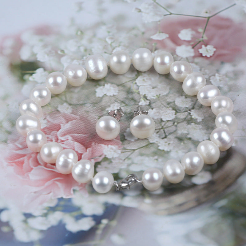 925 Sterling Silver Clasp Freshwater Pearl Necklace